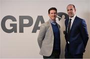 17 January 2017; Pictured is Dermot Earley, right, who was introduced as new CEO of the GPA, and Séamus Hickey, Chairman of the Board. Gaelic Players Association, Santry, Co Dublin. Photo by Seb Daly/Sportsfile
