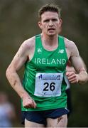 14 January 2017; Liam Brady of Ireland during the Senior Mens race the Antrim International Cross Country at the Greenmount Campus, Stormont, Co. Antrim. Photo by Oliver McVeigh/Sportsfile