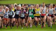 14 January 2017;The start of  the Senior Womens race the Antrim International Cross Country at the Greenmount Campus, Stormont, Co. Antrim. Photo by Oliver McVeigh/Sportsfile