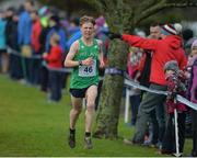 14 January 2017; Jack Moran of Ireland during the Antrim International Cross Country IAAF U20 Junior Mens race at the Greenmount Campus, Stormont, Co. Antrim. Photo by Oliver McVeigh/Sportsfile