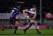 15 January 2017; Andrew Trimble of Ulster in action against Ian Whitten of Exeter Chiefs during the European Rugby Champions Cup Pool 5 Round 5 match between Exeter Chiefs and Ulster at Sandy Park in Exeter, England. Photo by Ramsey Cardy/Sportsfile