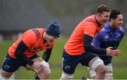 18 January 2017; Jack O'Donoghue, left, and Donnacha Ryan of Munster during squad training at University of Limerick in Limerick. Photo by Seb Daly/Sportsfile