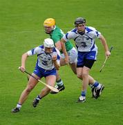12 June 2011; Stephen Molumphy and Kevin Moran, Waterford, in action against James Ryan, Limerick. Munster GAA Hurling Senior Championship Semi-Final, Limerick v Waterford, Semple Stadium, Thurles, Co. Tipperary. Picture credit: Ray McManus / SPORTSFILE