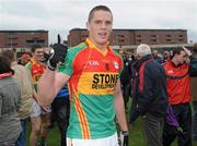 12 June 2011; Carlow's Brendan Murphy celebrates after the game. Leinster GAA Football Senior Championship Quarter-Final, Carlow v Louth, O'Moore Park, Portlaoise, Co. Laois. Picture credit: Matt Browne / SPORTSFILE
