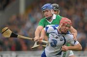 12 June 2011; John Mullane, Waterford, in action against Brian Geary, Limerick. Munster GAA Hurling Senior Championship Semi-Final, Limerick v Waterford, Semple Stadium, Thurles, Co. Tipperary. Picture credit: Stephen McCarthy / SPORTSFILE