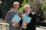 13 June 2011; Minister of State for of Tourism and Sport Michael Ring T.D. with John Treacy, Chief executive of the Irish Sports Council, left, at the Irish Sports Council Launch of the 2010 SPEAK Report and National Launch of the Link2BActive Initiative. Westport Leisure Park, James Street, Westport, Co. Mayo. Picture credit: Pat Murphy / SPORTSFILE