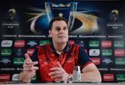 18 January 2017; Munster director of rugby Rassie Erasmus during a press conference at University of Limerick in Limerick. Photo by Seb Daly/Sportsfile