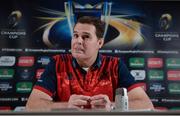 18 January 2017; Munster director of rugby Rassie Erasmus during a press conference at University of Limerick in Limerick. Photo by Seb Daly/Sportsfile