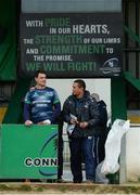 18 January 2017; Connacht head coach Pat Lam and Quinn Roux, left, arrive for squad training at the Sportsground in Galway. Photo by Piaras Ó Mídheach/Sportsfile