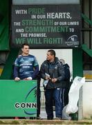 18 January 2017; Connacht head coach Pat Lam, right, and Quinn Roux, left, arrive for squad training at the Sportsground in Galway. Photo by Piaras Ó Mídheach/Sportsfile