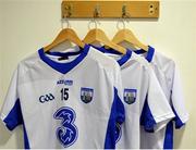 18 January 2017; A general view of Waterford jerseys hanging in the dressing room before the Co-Op Superstores Munster Senior Hurling League Round 3 match between Cork and Waterford at Mallow GAA Grounds in Mallow, Co Cork. Photo by Eóin Noonan/Sportsfile