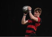 18 January 2017; Reuben Pim of Kilkenny College secures a lineout during the Bank of Ireland Vinnie Murray Cup Round 2 match between Kilkenny College and Wilsons Hospital at Donnybrook Stadium in Donnybrook, Dublin. Photo by Cody Glenn/Sportsfile