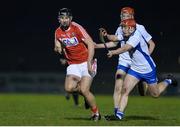 18 January 2017; Dean Brosnan of Cork in action against Callum Lyons and Darragh Lyons of Waterford during the Co-Op Superstores Munster Senior Hurling League Round 3 match between Cork and Waterford at Mallow GAA Grounds in Mallow, Co Cork. Photo by Eóin Noonan/Sportsfile