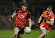 18 January 2017; Barry O'Hagan of Down in action against John Magill of Armagh during the Bank of Ireland Dr. McKenna Cup Section A Round 3 match between Armagh and Down at the Athletic Grounds in Armagh. Photo by Oliver McVeigh/Sportsfile