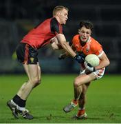 18 January 2017; Sean Sheridan of Armagh in action against Cathal Magee of Down during the Bank of Ireland Dr. McKenna Cup Section A Round 3 match between Armagh and Down at the Athletic Grounds in Armagh. Photo by Oliver McVeigh/Sportsfile