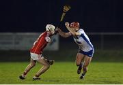 18 January 2017; Seamus Keating of Waterford in action against Luke Meade of Cork during the Co-Op Superstores Munster Senior Hurling League Round 3 match between Cork and Waterford at Mallow GAA Grounds in Mallow, Co Cork. Photo by Eóin Noonan/Sportsfile