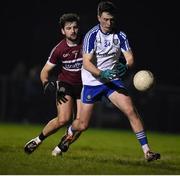 18 January 2017; Shane Carey of Monaghan in action against Ciaran Mac Lomhar of St Mary's during the Bank of Ireland Dr. McKenna Cup Section B Round 3 match between Monaghan and St Mary's at Inniskeen in Co. Monaghan. Photo by Philip Fitzpatrick/Sportsfile