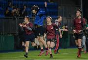 19 January 2017; Gormanston College players acknowledge their supporters after defeat in the Bank of Ireland Vinnie Murray Cup Round 2 match between Wesley College and Gormanston College at Donnybrook Stadium in Dublin. Photo by Piaras Ó Mídheach/Sportsfile
