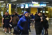 19 January 2017; Isa Nacewa of Leinster on their arrival in Toulouse Airport prior to their European Rugby Champions Cup Pool 4 Round 6 match against Castres Olympique on Friday. Photo by Stephen McCarthy/Sportsfile