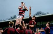 19 January 2017; David Motyer of Wesley College wins possession in the lineout during the Bank of Ireland Vinnie Murray Cup Round 2 match between Wesley College and Gormanston College at Donnybrook Stadium in Dublin. Photo by Piaras Ó Mídheach/Sportsfile