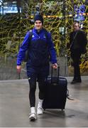 19 January 2017; Jonathan Sexton of Leinster on their arrival in Toulouse Airport prior to their European Rugby Champions Cup Pool 4 Round 6 match against Castres Olympique on Friday. Photo by Stephen McCarthy/Sportsfile