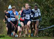 14 January 2017; Lachlan Oates of Scotland leads Conseslus Kipruto of Kenya, right, in the Senior Mens race as they lap some competitors from the the earlier Senior Womens race at the Antrim International Cross Country at the Greenmount Campus, Stormont, Co. Antrim. Photo by Oliver McVeigh/Sportsfile