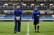 20 January 2017; Rob Kearney, left, and Jamison Gibson-Park of Leinster prior to the European Rugby Champions Cup Pool 4 Round 6 match between Castres and Leinster at Stade Pierre Antoine in Castres, France. Photo by Stephen McCarthy/Sportsfile