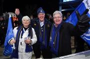 20 January 2017; Leinster supporters, from left, Anne and Brian Craig with Philip Smith prior to the European Rugby Champions Cup Pool 4 Round 6 match between Castres and Leinster at Stade Pierre Antoine in Castres, France. Photo by Stephen McCarthy/Sportsfile