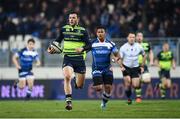 20 January 2017; Robbie Henshaw of Leinster on his way to scoring his side's first try during the European Rugby Champions Cup Pool 4 Round 6 match between Castres and Leinster at Stade Pierre Antoine in Castres, France. Photo by Stephen McCarthy/Sportsfile