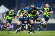 20 January 2017; Isa Nacewa of Leinster is tackled by Brice Mach, left, and Steve Mafi of Castres during the European Rugby Champions Cup Pool 4 Round 6 match between Castres and Leinster at Stade Pierre Antoine in Castres, France. Photo by Stephen McCarthy/Sportsfile
