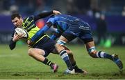 20 January 2017; Robbie Henshaw of Leinster is tackled by Yannick Caballero of Castres during the European Rugby Champions Cup Pool 4 Round 6 match between Castres and Leinster at Stade Pierre Antoine in Castres, France. Photo by Stephen McCarthy/Sportsfile