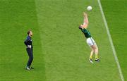 5 June 2011; Meath's Nigel Crawford catches a ball during the warm-up watched by Gary Rogers. Leinster GAA Football Senior Championship Quarter-Final, Kildare v Meath, Croke Park, Dublin. Picture credit: Brendan Moran / SPORTSFILE