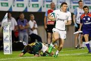 14 June 2011; Andrew Conway, Ireland, on his way to scoring a try. IRB Junior World Championship, Pool C, Ireland v South Africa, Stadio Communale di Monigo, Treviso, Italy. Picture credit: Roberto Bregani / SPORTSFILE