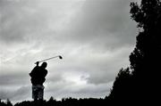 15 June 2011; A competitor tees off on the 1st tee, for the Bob Hughes Cup, during the 74th World Open One Armed Championships. Co. Meath Golf Club, Newtownmoynagh, Trim, Co. Meath. Picture credit: Brian Lawless / SPORTSFILE