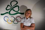 15 June 2011; The Olympic Council of Ireland has selected a strong squad to represent Ireland in five sports at next month's 11th European Youth Olympics Festival being held in Trabzon, Turkey. Over 2,000 of the best young athletes in Europe will compete in this key multi-sport event on the Black Sea – an important competition in the development of young athletes for future Olympic participation. In attendance at the announcemnet is Sarah Lavin, 100m hurdles, athletics. European Youth Olympics Festival Team Announcement, The Olympic Council of Ireland, Olympic House, Howth, Co. Dublin. Picture credit: Pat Murphy / SPORTSFILE