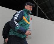15 June 2011; Offaly manager Joe Dooley makes his way onto the pitch before the start of the second half against Carlow. Walsh Cup Shield Final, Carlow v Offaly, O'Moore Park, Portlaoise, Co. Laois. Picture credit: Matt Browne / SPORTSFILE