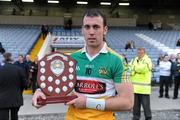 15 June 2011; Offaly captain Shane Dooley with the Walsh Cup Shield. Walsh Cup Shield Final, Carlow v Offaly, O'Moore Park, Portlaoise, Co. Laois. Picture credit: Matt Browne / SPORTSFILE