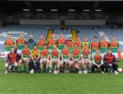 15 June 2011; The Carlow squad. Walsh Cup Shield Final, Carlow v Offaly, O'Moore Park, Portlaoise, Co. Laois. Picture credit: Matt Browne / SPORTSFILE