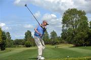 16 June 2011; Keith Dewhurst, England, tees off on the 1st during the 74th World Open One Armed Championships. Co. Meath Golf Club, Newtownmoynagh, Trim, Co. Meath. Picture credit: Barry Cregg / SPORTSFILE