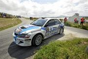 17 June 2011; Garry Jennings and David Moynihan in their Subaru Impreza WRC, in action during the Topaz Donegal International Rally, Day 1, Donegal. Picture credit: Philip Fitzpatrick / SPORTSFILE