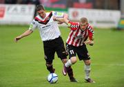 17 June 2011; James McClean, Derry City, in action against Keith Buckley, Bohemians. Airtricity League Premier Division, Derry City v Bohemians, Brandywell, Derry. Picture credit: Oliver McVeigh / SPORTSFILE