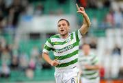 17 June 2011; Shamrock Rovers' Stephen Rice celebrates after scoring his side's first goal. Airtricity League Premier Division, Shamrock Rovers v Galway United, Tallaght Stadium, Tallaght, Co. Dublin. Picture credit: Matt Browne / SPORTSFILE