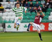 17 June 2011; Billy Dennehy, Shamrock Rovers, in action against Shaun Kelly, Galway United. Airtricity League Premier Division, Shamrock Rovers v Galway United, Tallaght Stadium, Tallaght, Co. Dublin. Picture credit: Matt Browne / SPORTSFILE