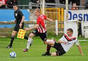 17 June 2011; James McClean, Derry City, in action against Stephen Hurley, Bohemians. Airtricity League Premier Division, Derry City v Bohemians, Brandywell, Derry. Picture credit: Oliver McVeigh / SPORTSFILE