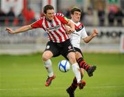 17 June 2011; Kevin Deery, Derry City, in action against Robert Bayly, Bohemians. Airtricity League Premier Division, Derry City v Bohemians, Brandywell, Derry. Picture credit: Oliver McVeigh / SPORTSFILE