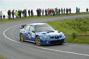 18 June 2011; Tim McNulty and Paul Kiely, in their Subaru Impreza WRC, in action during SS14 Knockalla in the Topaz Donegal International Rally, Day 2, Donegal. Picture credit: Philip Fitzpatrick / SPORTSFILE
