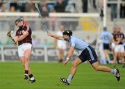 18 June 2011; Eanna Ryan, Galway, in action against Shane Durkan, Dublin. Leinster GAA Hurling Senior Championship Semi-Final, Dublin v Galway, O'Connor Park, Tullamore, Co. Offaly. Picture credit: Stephen McCarthy / SPORTSFILE