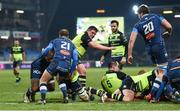 20 January 2017; Dan Leavy of Leinster goes over to score his side's third try during the European Rugby Champions Cup Pool 4 Round 6 match between Castres and Leinster at Stade Pierre Antoine in Castres, France. Photo by Stephen McCarthy/Sportsfile