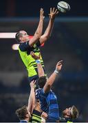 20 January 2017; Devin Toner of Leinster wins possession in a lineout ahead of Victor Moreaux of Castres during the European Rugby Champions Cup Pool 4 Round 6 match between Castres and Leinster at Stade Pierre Antoine in Castres, France. Photo by Stephen McCarthy/Sportsfile