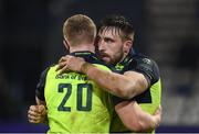 20 January 2017; Jack Conan, right, and Dan Leavy of Leinster following the European Rugby Champions Cup Pool 4 Round 6 match between Castres and Leinster at Stade Pierre Antoine in Castres, France. Photo by Stephen McCarthy/Sportsfile